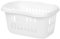 M1SS High Grade Plastic Hipster Laundry Baskets Washing Clothes Linen Storage Bin Tidy (Ice White)