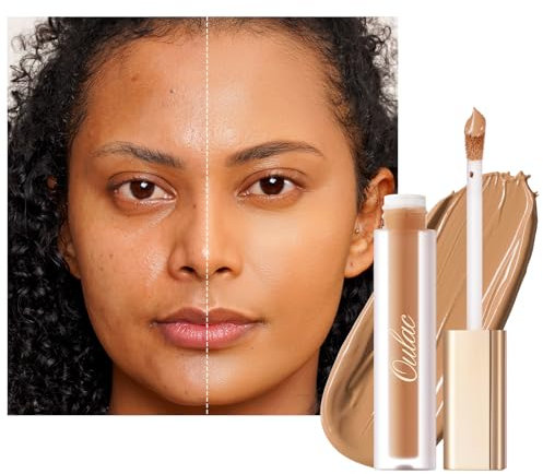 Oulac Concealer für Gesicht und Augenringe, langanhaltender Gesicht Augenringe Kosmetik, Concealer Augenringe With mit Hyaluronic Acid, Farbcode: W06 Honey Concealer 3.8ml