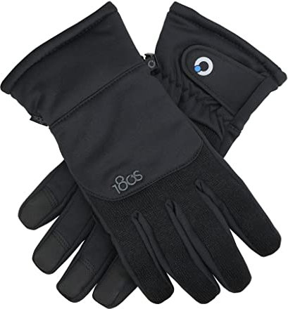 180s Aztec AllTouch Handschuhe Fingerhandschuhe Herrenhandschuhe Herren - mit Futter, Klettverschluss Herbst-Winter - S schwarz