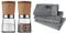 WMF Ceramill Nature Salz und Pfeffer Mühle Set 2-teilig, unbefüllt, für Salz, Pfeffer, Chilli, Salzmühle, Pfeffermühle Holz & Küchenhandtuch-Set 3-teilig, Handtuch, Geschirrhandtuch, Baumwolle
