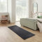 Carpet Studio Maine Teppich Läufer Schwarz, Läufer Flur 80x250cm, Kurzflor Teppiche, Küchenläufer, Wohnzimmerteppich, Bettvorleger Schlafzimmer