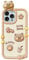 YAKVOOK Kawaii Phone Cases for iPhone 13 Pro Max,Cute Cartoon Cookies Bear Phone Case with Bubble Tea Phone Case 3D iPhone 13 Pro Max Case Soft Silicone Shockproof Cover for Women Girls