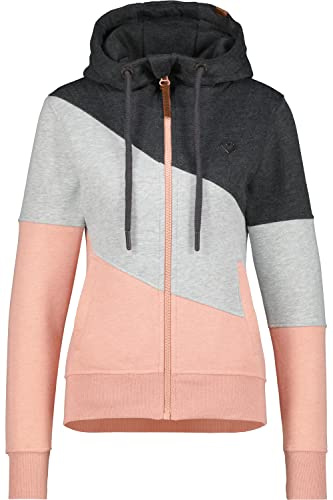 ALIFE AND KICKIN SteffiAK A Sweatjacket Damen Kapuzensweatjacke, Sweatjacke mahagonium melange XL
