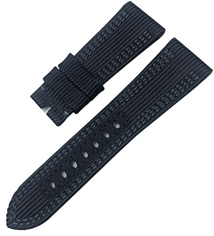 CZKE Correa para reloj deportivo Panerai sumergible PAM de cuero de lona de 24 mm y 26 mm de tela de nailon, 26mm, Agate