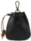 The Lord of the Tools Mini Porte-Monnaie en Cuir de Vachette Noir avec Cordon de Serrage Couche Supérieure en Cuir de Vachette Porte-Monnaie Mini Porte-clés en Cuir Pochette Médiévale Porte-clés