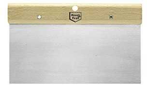 Japanspachtel rostfrei mit Holzgriffleiste Breite 300 mm