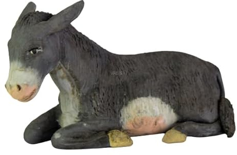Holyhome Esel cm 20 (7,87 Inch) - Krippe Napoletano Terracotta