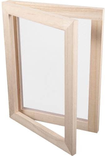 Warmhm Holzrahmen Für Papierherstellung Mit Filtergewebe Diy Basteln Geeignet Für Junge Mädchen Und Erwachsene Wiederverwendbar Nach Wasserspülung