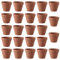 Xreuctop Lot de 24 pots de fleurs en terre cuite, 5,5 x 5 cm, petits, en terre cuite, avec trou de drainage, pour le bricolage, la décoration intérieure et extérieure