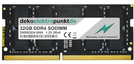 dekoelektropunktde 32GB RAM Speicher passend für QNAP TVS-h874-i7-32G DDR4 SO-DIMM PC4