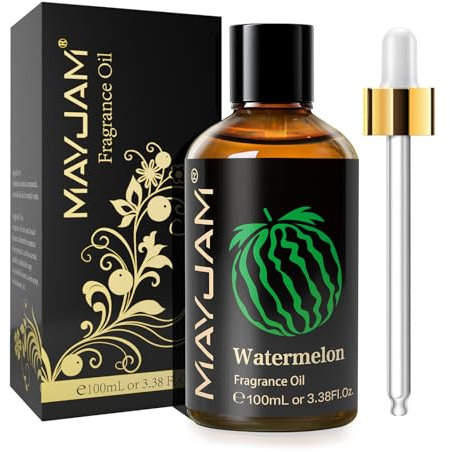 MAYJAM Olio Di Fragranze Di Anguria 100ml, Premium Anguria Di Fragranze Aromaterapia Per Olio Essenziali di Diffusori, Umidificatori, DIY, Casa