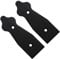 Pack of 2 x 100 mm Dummy Hinge Heads, Black Steel, Vintage False Strap Hinges, Weather Resistant, Rust Proof Powder Coating, Ideal for Indoor or Outdoor Use On Gates, Sheds, Gazebos, Wardrobes, Chests