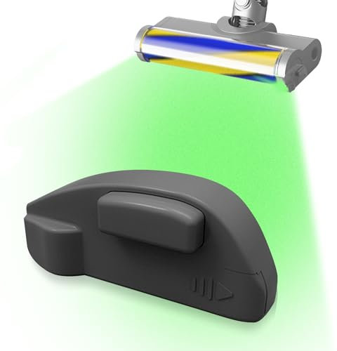 TaimeiMao Staubsauger Licht - Grüne LED Lampe für Staubanzeige, Beleuchtet Unsichtbare Tierhaare und Versteckten Staub - Universeller Aufsatz für Zuhause, Büro