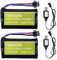 2PCS 7.4V 3000mah 15C 2S Batterie Lithium-ION Prise SM-3P & 2PCS Câble de Charge USB pour DE43 DE60 9500E RC véhicule modèle Camion Winner 1575 Voiture de génie Batterie de Jouet à Distance