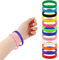 RAMGLYO 12 pezzi braccialetto in silicone per uomini e bambini, braccialetti in gomma per fitness, corsa, sport, festa, regali (più colori)