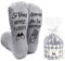 iZoeL Cadeau Femme Chaussettes Femme Cadeau Saint Valentin Petite Amie Épouse Fille, Chocolate Cadeau Femme Fantaisie Gâteau Chaussette Si Tu Vois Ça, Apporte Moi Cadeau Maman Soeur Meilleure Amie