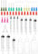 Glue Syringe Set 1ml 3ml 5ml 10ml Luer Lock Syringe with Blunt Tip Needle, 30ml 50ml Needle Bottle Applicator for DIY craft, Rhinestones, Woodworking, Paint, Adhesives, Oil, Ink