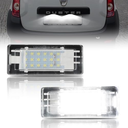 GSOWO LED Number Plate Light for Dacia Duster Dacia Lodgy Dacia Logan II MCV