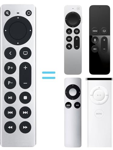 Replacement Apple TV 4K Remote Control for First, Second, Third, Fourth, and Fifth Generation Apple TV 4K/HD Universal Remote Control (Without Voice Commands)