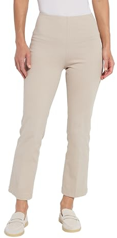 Lyssé Baby Bootcut Denim – Bootcut Jeans for Women and Ankle Jeans with 4 Way Stretch Knit Denim, Beige, XS