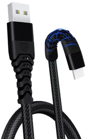 USB Type C Cable-Nylon Braided USB type-C Cord-1M Data Transfer And Fast Charging Lead-USB A To Type C Cable- Bendable Type C Cable Compatible with All Type-c Smartphones/Tablets/PC/Laptop (BLACK)