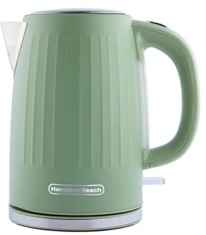 Hamilton Beach Electric Kettle, Harmony, 1.7L, Rapid Boil, Boil Dry Protection, 360° Swivel Base, Removable Limescale Filter, Illuminated Indicator Light, Matcha - HBK012M