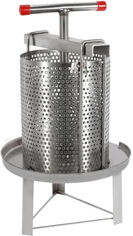 DXYOYONGOZ Prensa para Vino o Fruta, Prensa de Frutas, Máquina de prensado Extractor de Acero Inoxidable Prensa múltiple