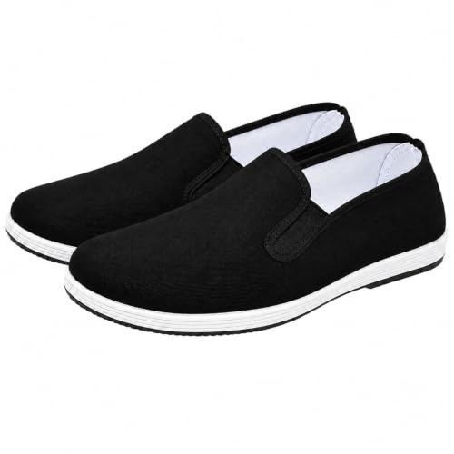 Zapatos de Tai Chi Chinos Tradicionales Antiguos de Beijing Kung Fu, Calzado de Lona para Artes Marciales para Hombres y Mujeres, Suela de Goma Antideslizante, livianos y duraderos.