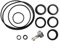 BlesConi Set di riparazione per pompe filtro a sabbia per kit O-Ring Intex Guarnizione valvola di rilascio dell'aria Guarnizione per attrezzatura per piscine Kit di ricambio