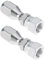 OTOTEC 2 Conectores de Manguera Hidráulica Reutilizables BSP de 1/4'' para Manguera de Alambre R1T 1SN 1