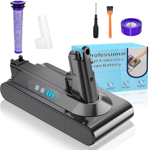 WAEUUKKPO 8000mAh Akku für Dyson V10 SV12, Li-ION Ersatzakku Batterie kompatibel mit V10 Animal/Motorhead/Fluffy/Total Clean/Absolute Staubsauger Staubsauger