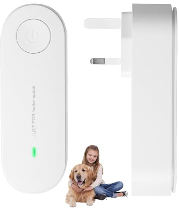 2 PCS Ionic Air Purifier Plug In UK Portable Plug In Air Purifiers Instant Air Purification Quiet Ioniser Suitable No Filter for Bedrooms Toilets Living Rooms Bathrooms Closets Pet Rooms White