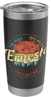 Ernesto The Man The Myth The Legend Personalized Name Stainless Steel Insulated Tumbler