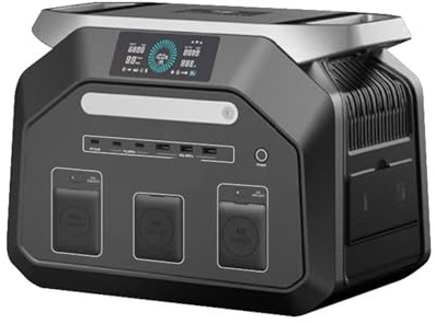 IEE P1800W – Centrale Électrique Portable, Batterie LiFePO4, 1024wh, 3600W, Puissance De Crête, Sortie AC V, Chariot For Camping-Car, Van, Avec Application Mobile Autonomie De Batterie Ultra Longue