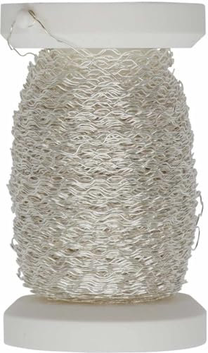 Glorex Effect Wire 0.25 mm, 60 m Copper Core Wire, Silver Plated, 10 x 8.5 x 3 cm