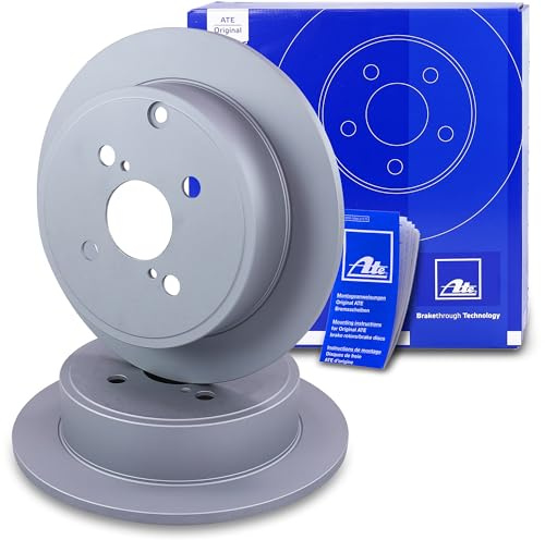 ATE 2x Bremsscheibe 24.0109-0138.1 Voll | Kompatibel mit: TOYOTA COROLLA, COROLLA Kombi, COROLLA Stufenheck