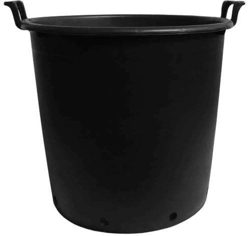 Elixir Gardens Large Recycled Plastic Plant Pot/Tree & Shrub Pots with Handles | 30, 35, 50, 75, 80, 95, 110 & 130 L Plastic Planter Pots in 1-10 Quantities | 90 Litre x 1