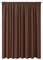 JEMIDI Vorhang blickdicht 300x245cm - Gardine mit Kräuselband Universalband - 100% Polyester Schal lang für Wohnzimmer Schlafzimmer - dunkelbraun