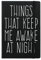 A5 Notizbuch Things That Keep Me Awake At Night 14 x 21 cm schwarz