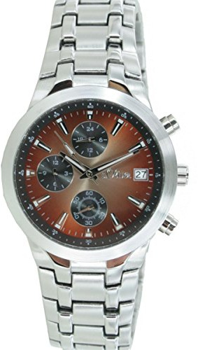 s.Oliver Herren-Armbanduhr Analog Quarz Chronograph SO-15054-MQR