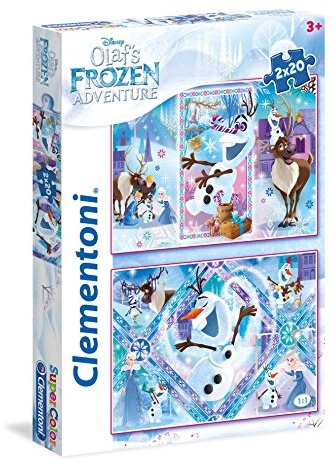 Clementoni 24752 Disney Olaf's Frozen Adventure Puzzle, 40 Teile