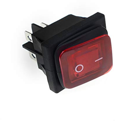Wippschalter Spritzwassergeschützt Beleuchtet Wippenschalter Schalter 250V Max. 10A | 125V Max. 16A