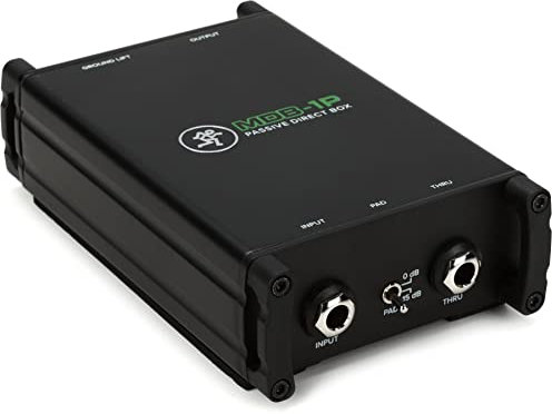 Mackie MDB-1P - Boîte de direct (DI) passive avec suppression de masse et atténuateur de −15 dB