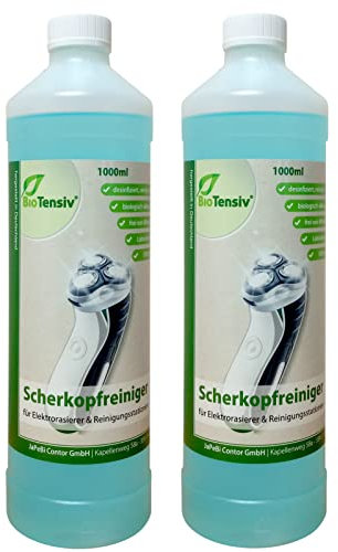 2 L Scherkopfreiniger BioTensiv für Station Braun Series 7 799cc-6 Rasierer