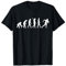 Rugby Shop Evolution Rugby T-Shirt Damen Klassisch Schwarz S Halbarm Crew-Ausschnitt T-Shirt