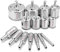15 pezzi Set punte diamantate φ6-50mm Frese diamantate HSS acciaio al carbonio, taglio a umido, seghe a tazza cave per piastrelle in vetro Granito ceramica porcellana marmo