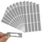 LYTIVAGEN 150 Stück Rubbel Etiketten Silber Rubbelaufkleber Rubbellos Aufkleber Scratch Off Sticker Label Rubbellose Selber Machen Rubbelkarten für Hochzeit Weihnachten Geburtstage, 49x16mm