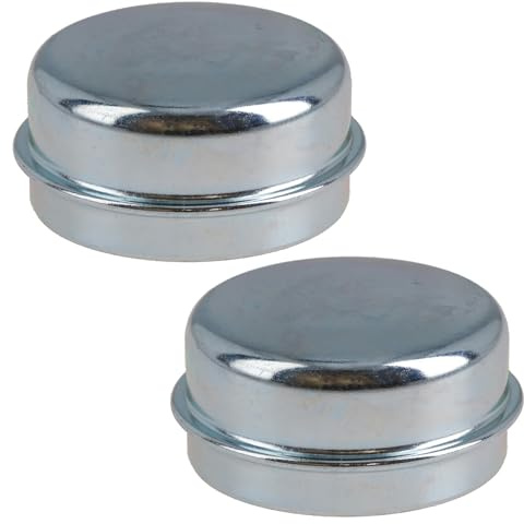 AB Tools 2 PACK Replacement 52mm Dust Cap Wheel Hub Trailer Bearing Grease Cover