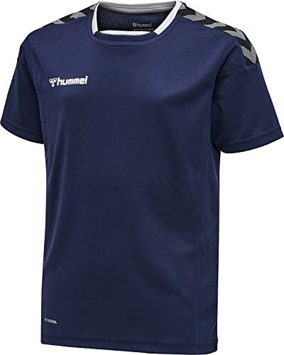 Hummel Jungen Trikot Hmlauthentic Kids Poly Jersey S/Marine, 152, 204920-7026-152