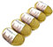 5-Pack Alpaka Wolle Senfgelb 100% Baby Alpaka 5x50g